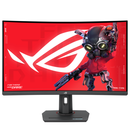 ASUS gaming monitor XG32WCS, 31,5" QHD Fast VA Curved 1500R, 350 cd/m2, HDR10, Adaptive-Sync, DP, HDMI, USB-C 7.5W, 180Hz, 1ms GTG