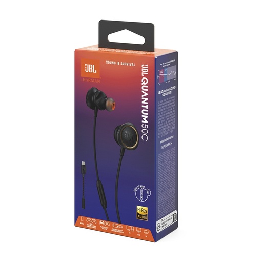 Slušalice gaming JBL QUANTUM 50 USB-C crne