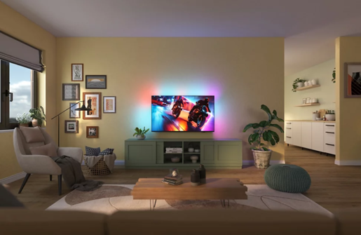 PHILIPS QD MiniLED televizor 65MLED920/12, 4K Ultra HD, Titan OS, Smart TV, Ambilight, 144 Hz VRR, P5 Perfect Picture Engine, Crni