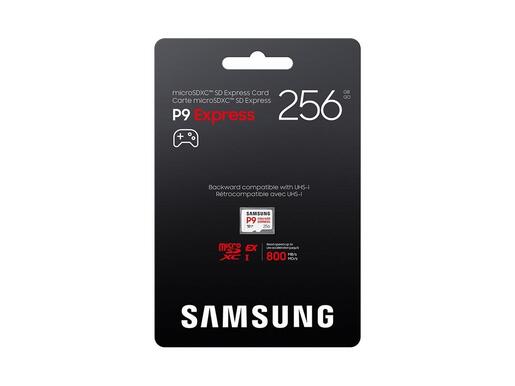 Samsung Micro SD 256GB Express P9, up to 800MB/s, works with Nintendo Switch 2