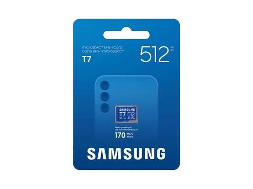 Samsung Micro SD 512GB T7 Up to 170MBs