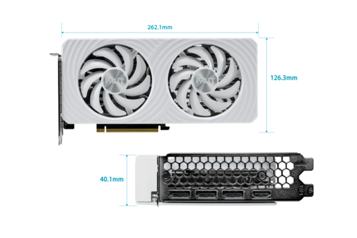 PALIT White OC grafička kartica GeForce RTX 5060 Ti, 8GB GDDR7, 128-bit, 3x DisplayPort, HDMI
