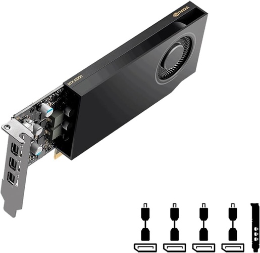 PNY Quadro grafička kartica RTX A1000, 8GB GDDR6, 128-bit, 4x Mini DisplayPort