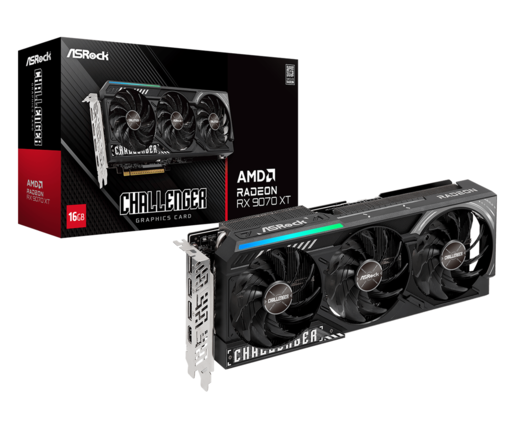 ASROCK Challenger grafička kartica Radeon RX 9070 XT, 16GB GDDR6, 256-bit, 3x DisplayPort, HDMI