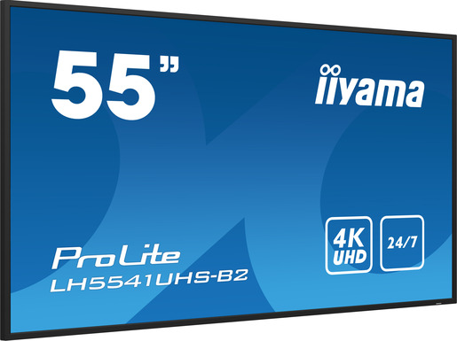 IIYAMA profesionalni display LH5541UHS-B2, 55" 4K UHD IPS, 500 cd/m2, 24/7 rad, 60Hz, 8ms, zvučnici
