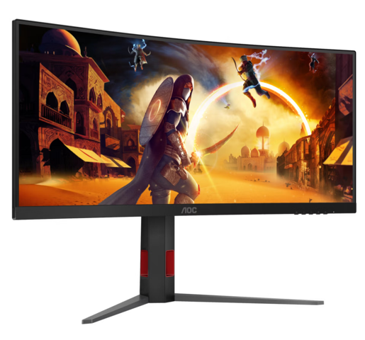 AOC gaming monitor CU34G4Z, 34" WQHD Fast VA Curved 1500R, DisplayHDR 400, Adaptive Sync, 240Hz