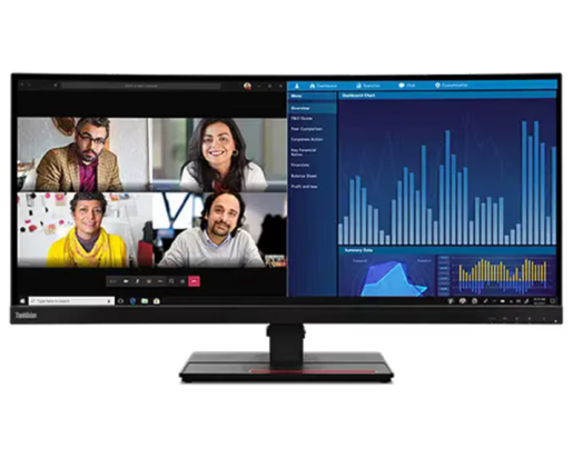 LENOVO monitor ThinkVision P34w-20, 34,14" WQHD IPS Curved 3800R, HDR, 60Hz, USB-C, KVM, LAN, zvučnici