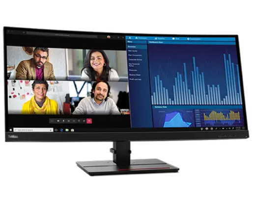 LENOVO monitor ThinkVision P34w-20, 34,14" WQHD IPS Curved 3800R, HDR, 60Hz, USB-C, KVM, LAN, zvučnici