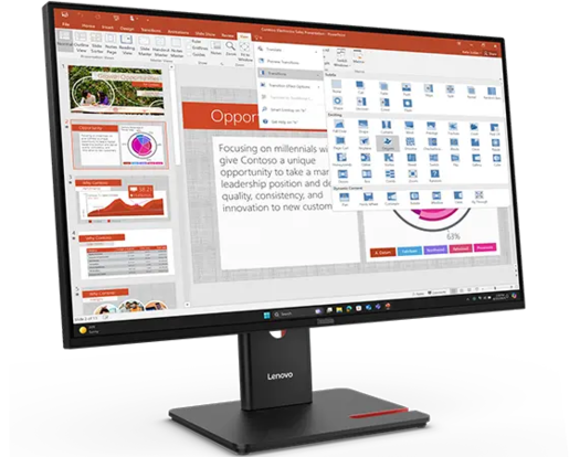 LENOVO monitor ThinkVision T27-40, 27" FullHD IPS Anti-Glare, 120Hz, USB-C, USB Hub, Height Adjust, Pivot, Swivel