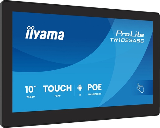 IIYAMA Panel PC TW1023ASC-B3P, 10,1" IPS Touch, Rockchip RK3568, 4GB RAM, 32GB, Android 13, WiFi, Bluetooth, PoE