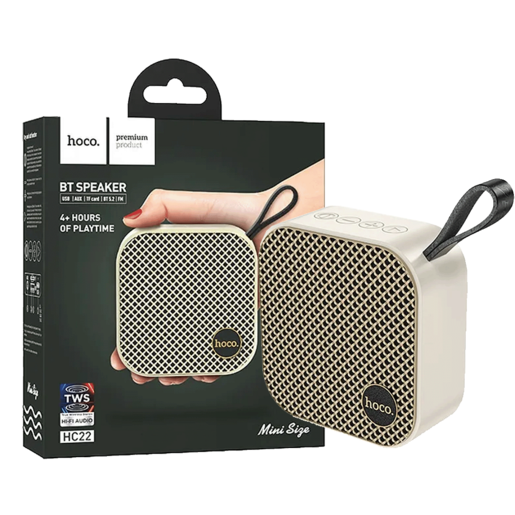 Hoco Zvučnik bežični, Bluetooth, 1200 mAh, 5W - HC22, White