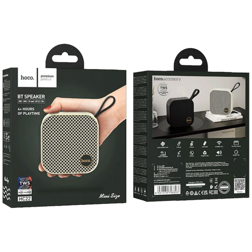 Hoco Zvučnik bežični, Bluetooth, 1200 mAh, 5W - HC22, White