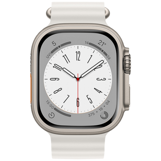 Hoco Silikonski remen za iWatch, 42/44/45/49mm, bijela - iWatch WA12 White