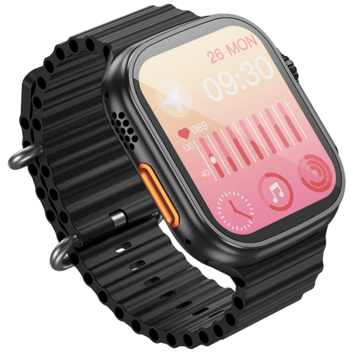 Hoco Pametni sat, 1.96" zaslon, Dual Bluetooth, IP67 - Y12 Black