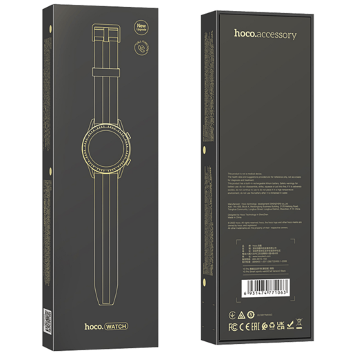 Hoco Pametni sat, 1.28" zaslon, Dual Bluetooth, IP68 - Y2 Pro