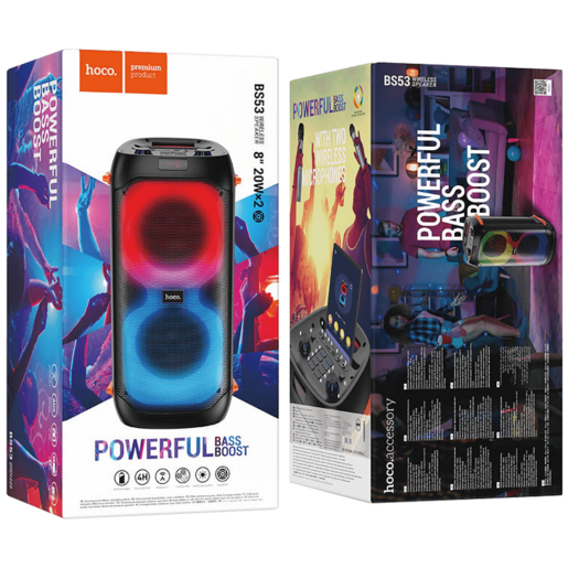 Hoco Zvučnik bežični sa mikrofonom, Bluetooth, 3600 mAh - BS53 Manhattan