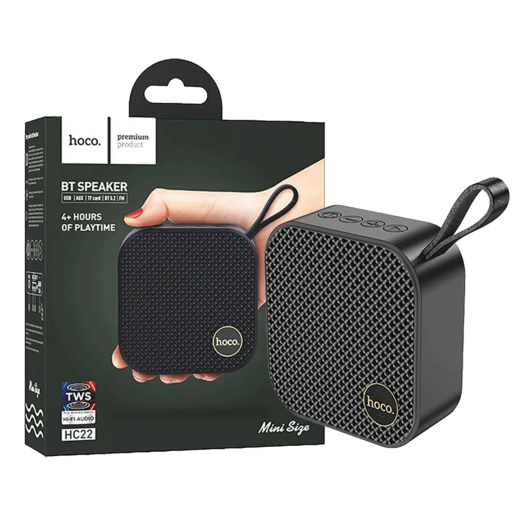 Hoco Zvučnik bežični, Bluetooth, 1200 mAh, 5W - HC22, Crni