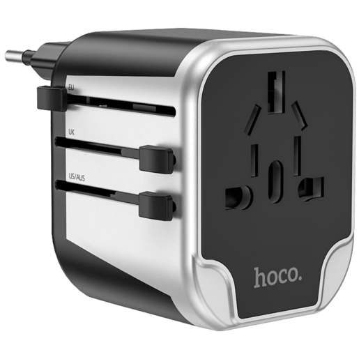 Hoco Punjač kučni, univerzalni, EU/UK/US/AU, 2 x USB,2.4 A - AC5 Level