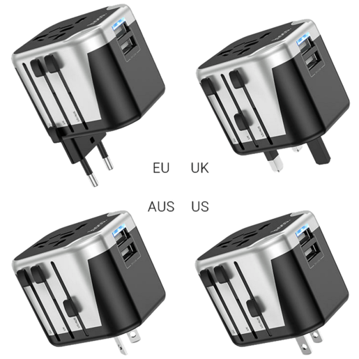 Hoco Punjač kučni, univerzalni, EU/UK/US/AU, 2 x USB,2.4 A - AC5 Level