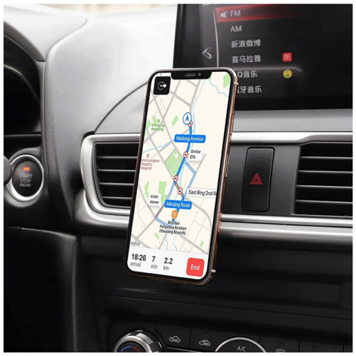 Hoco Držač za mobilne uređaje, magnetni, Alu tijelo - CA47 Metal Black