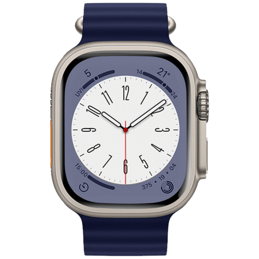 Hoco Silikonski remen za iWatch, 42/44/45/49mm, plava - iWatch WA12 Evening Blue