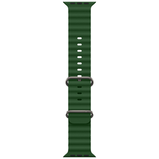 Hoco Silikonski remen za iWatch, 42/44/45/49mm, zelena - iWatch WA12 Alfa
