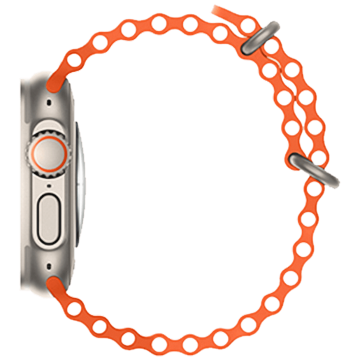 Hoco Silikonski remen za iWatch, 42/44/45/49mm, orange - iWatch WA12 Orange