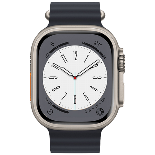 Hoco Silikonski remen za iWatch, 42/44/45/49mm, plava - iWatch WA12 Midnight Blue