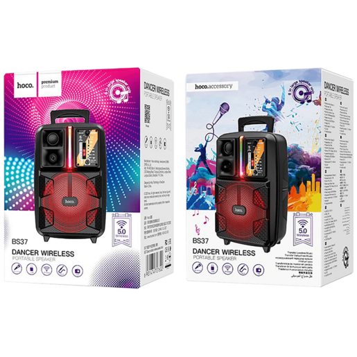 Hoco Zvučnik bežični sa mikrofonom, Bluetooth, 10 W, FM, USB, AUX - BS37 Dancer
