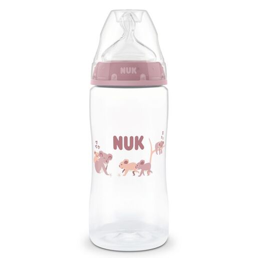 NUK First Choice bočica sa indikatorom temperature 300 ml, roza