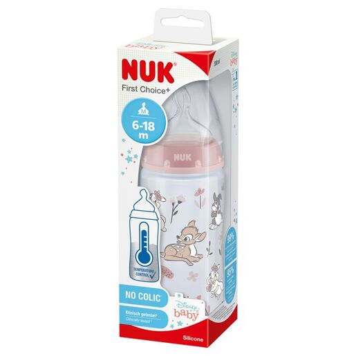 NUK First Choice+ bočica sa indikatorom temperature 300 ml, Bambi
