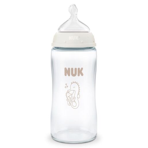 NUK First Choice staklena bočica sa indikatorom temperature 240 ml