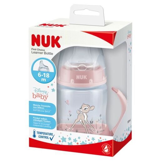 NUK boca za učenje pijenja Bambi sa indikatorom temperature 150 ml