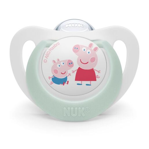 NUK Star duda sa kutijicom 2 kom, Peppa Pig, 6-18 mj