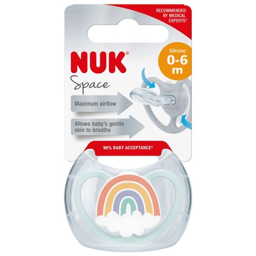 NUK Space duda sa kutijicom, Duga, 0-6 mj