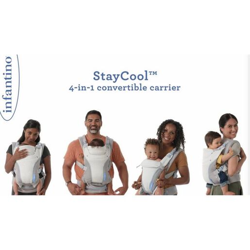 INFANTINO Stay Cool 4u1 nosiljka za bebe, 3,6-18 kg