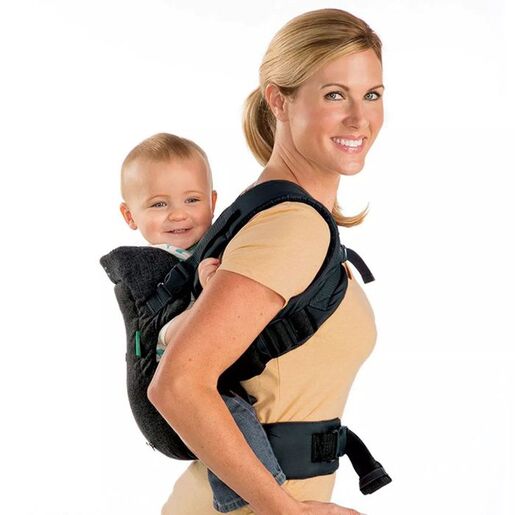 INFANTINO Flip Advanced 4u1 Denim nosiljka za bebe, 3,5-14,5 kg