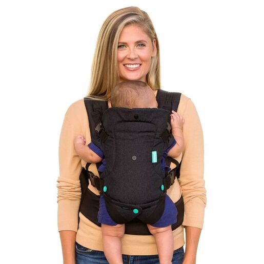 INFANTINO Flip Advanced 4u1 Denim nosiljka za bebe, 3,5-14,5 kg