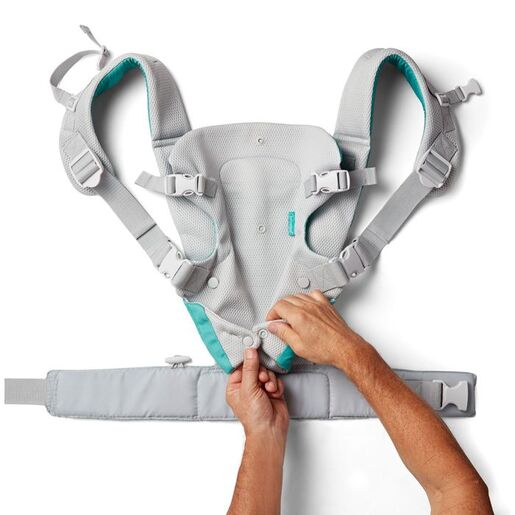 INFANTINO Flip 4u1 Airy siva nosiljka za bebe, 3,5-14,5 kg