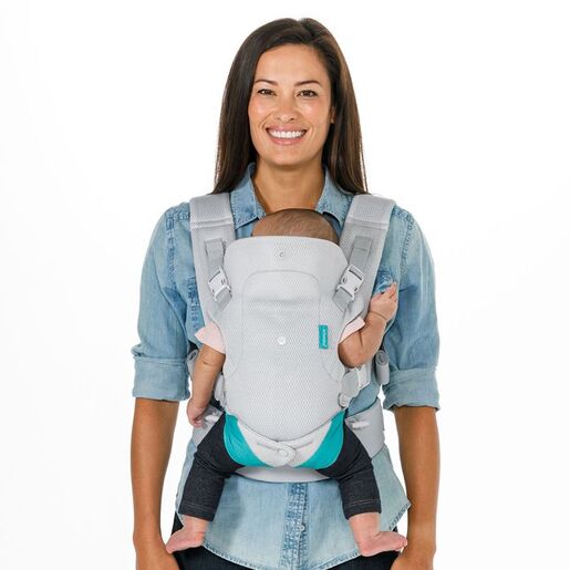 INFANTINO Flip 4u1 Airy siva nosiljka za bebe, 3,5-14,5 kg