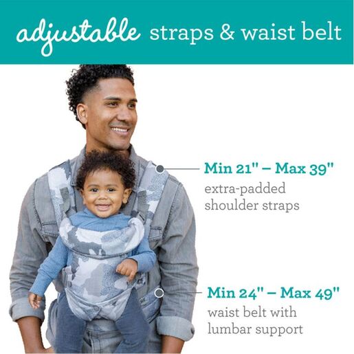INFANTINO Flip 4u1 Camo nosiljka za bebe, 3,5-14,5 kg