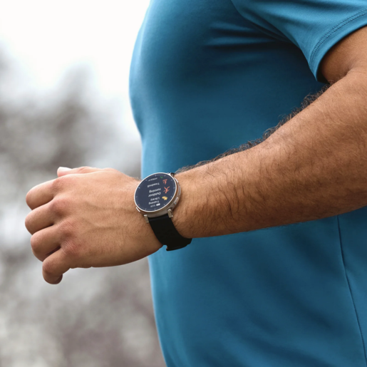 Amazfit Active 3 Premium, pametni sat, Aero White