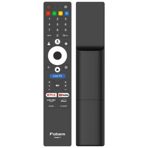 Fobem QLED televizor FM55EG9000QF, 4K Ultra HD, Smart TV, Google TV™, HDR10+, crni