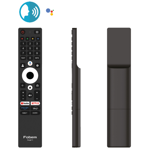 Fobem QLED televizor MT75EG8000QF, 4K Ultra HD, Smart TV, Google TV™, HDR10+, crni