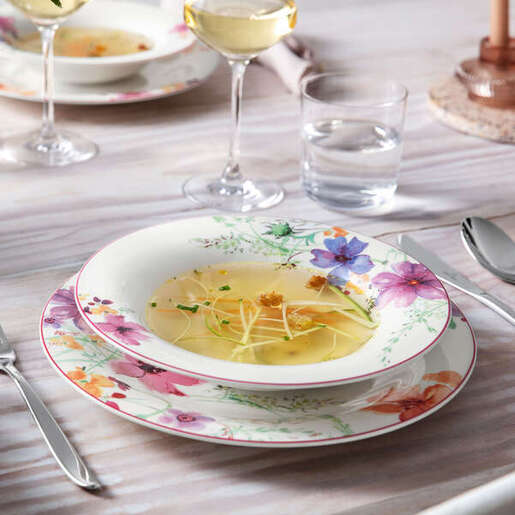 Villeroy & Boch duboki tanjir Mariefleur 23 cm, Premium porculan / 1041002700