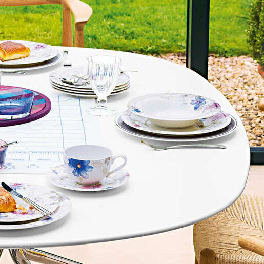 Villeroy & Boch duboki tanjir Mariefleur Gris 23 cm, Premium porculan / 1041042700