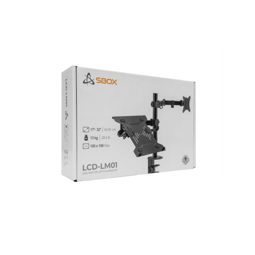 SBOX stolni stalak LCD-LM01-2 (13-32"/9kg monitor - 4kg laptop)