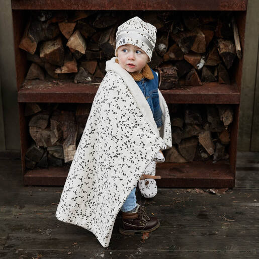 Elodie Zimska kapa 0-6m, Dalmatian Dots