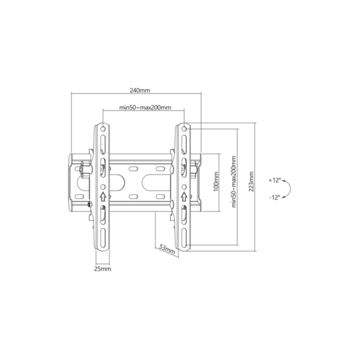 SBOX zidni nosač PLB-2522T-2 (23-43"/45kg/200x200)