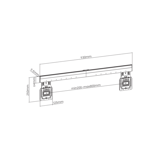 SBOX zidni nosač PLB-1948 (43-100"/75kg/800x600)